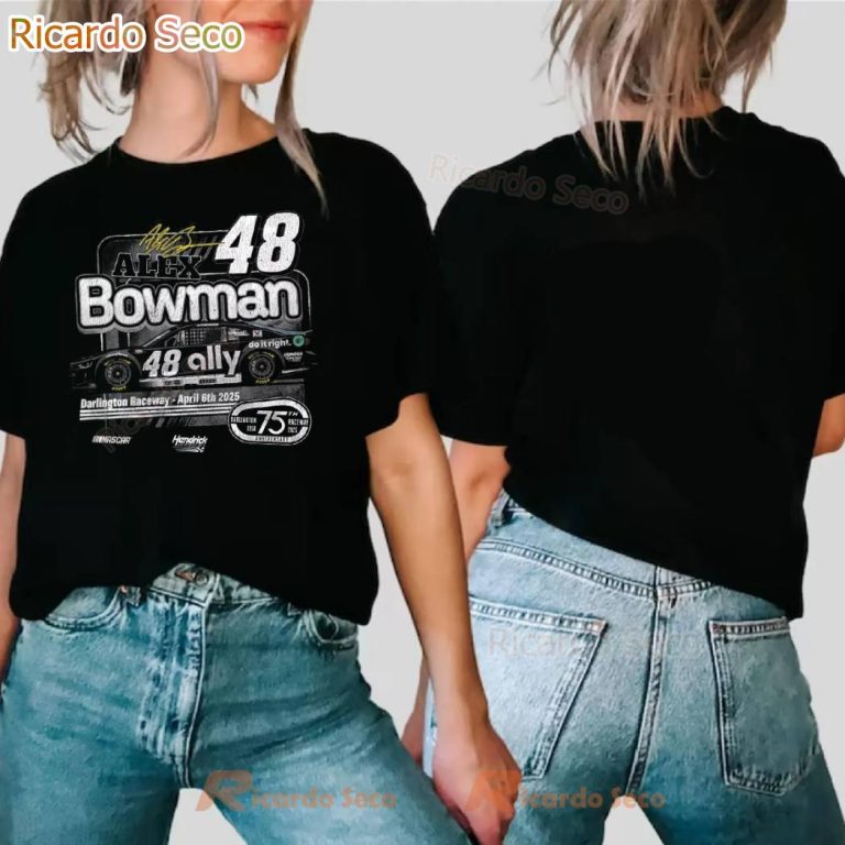 Hendrick Motorsports Alex Bowman 48 Ally Darlington T-shirt-a FJDjHZS