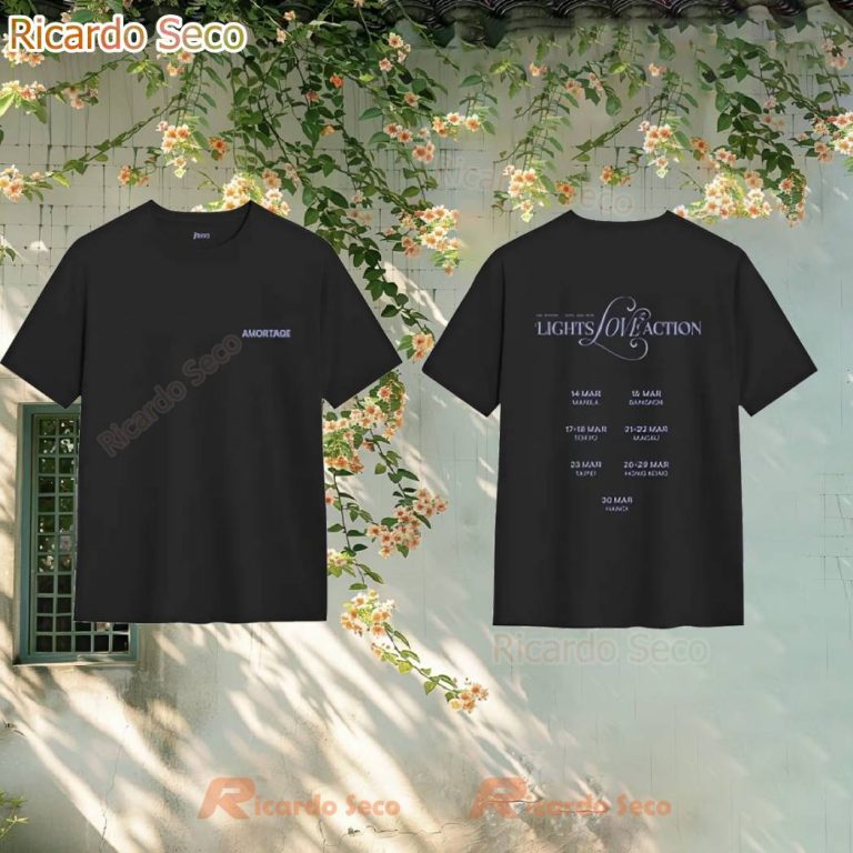 Jisoo Lights, Love, Action 2025 Tour T-shirt RCLusOP