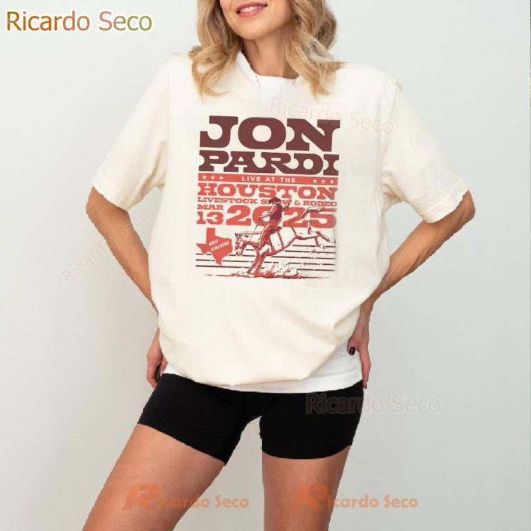 Jon Pardi 2025 Houston Rodeo T-shirt-a 5TqE0pY