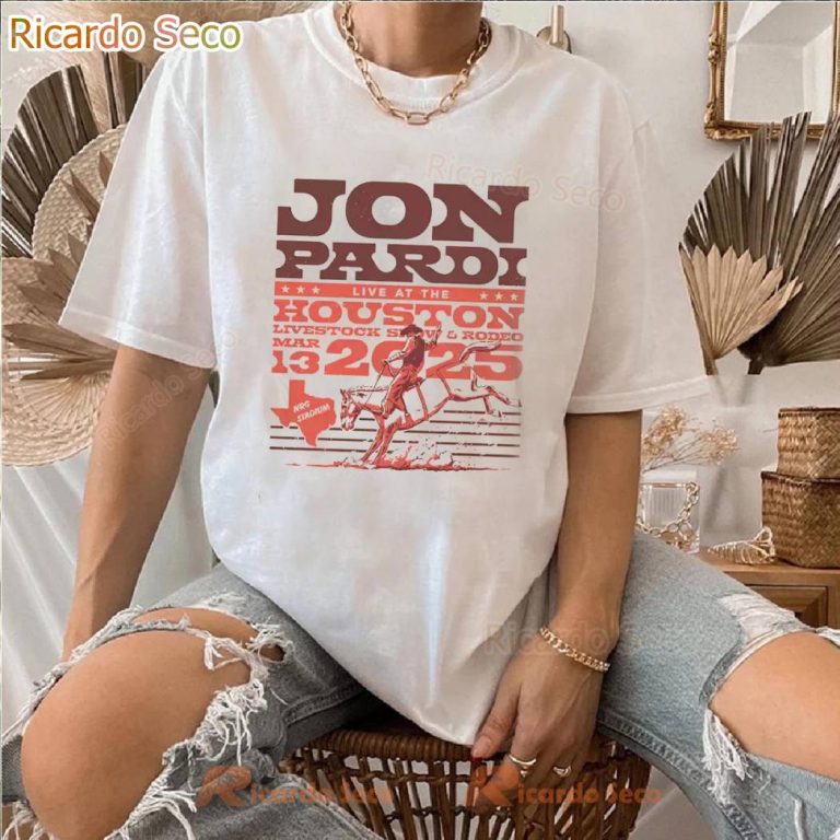 Jon Pardi 2025 Houston Rodeo T-shirt 8T2SCJa