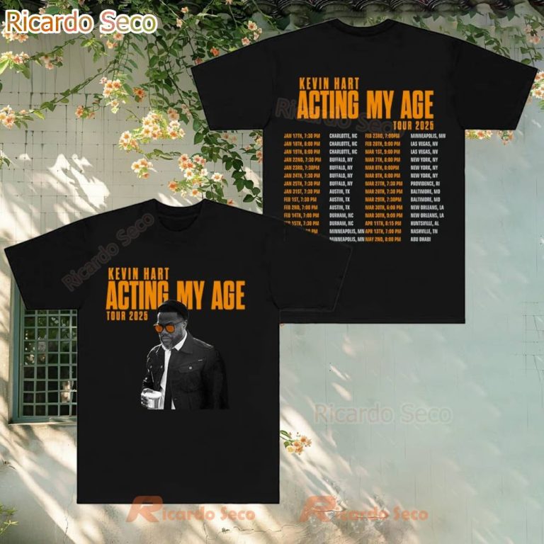 Kevin Hart 2025 Acting My Age Tour T-shirt wclTFJk