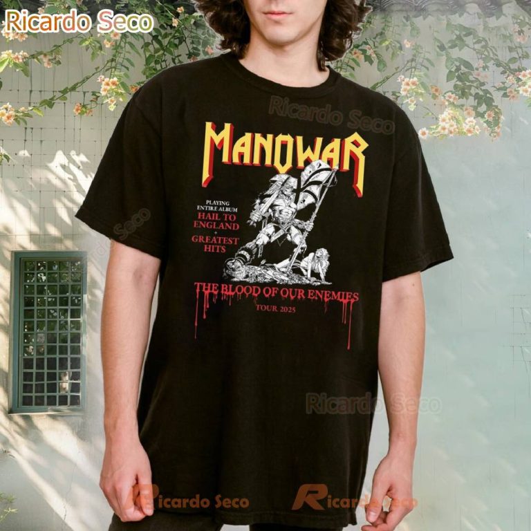 Manowar The Blood Of Our Enemies Tour 2025 T-shirt-a nsWk6Vd