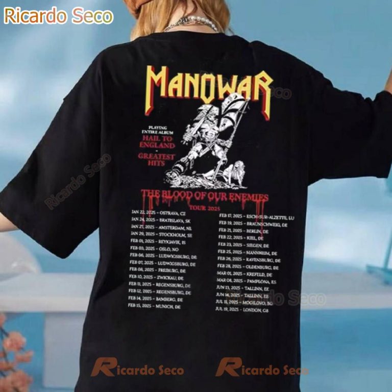 Manowar The Blood Of Our Enemies Tour 2025 T-shirt-b uwsRfha