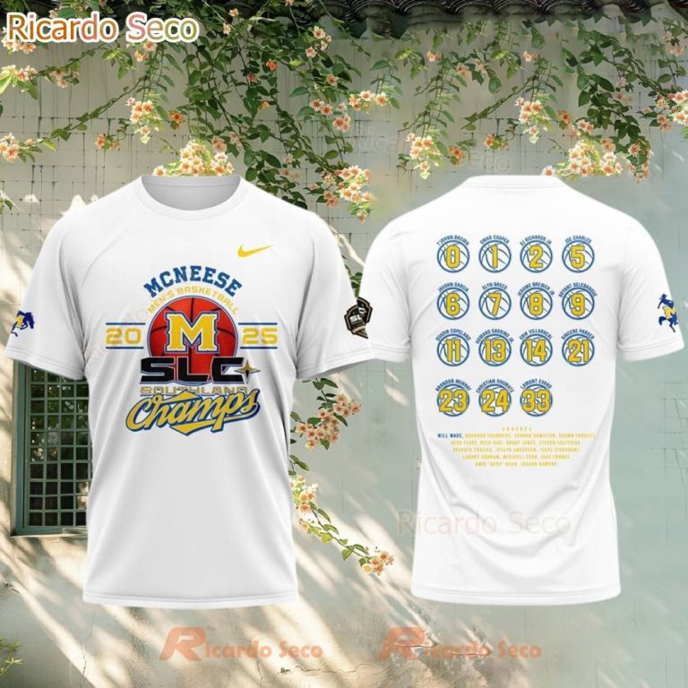McNeese State Cowboys Clinched Southland Champions 2025 T-shirt-b 0nzAXS7