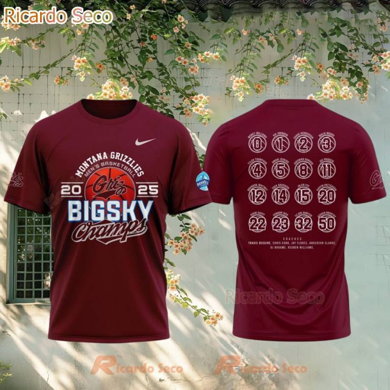 Montana Grizzlies 2025 Clinched Big Sky Champions T-shirt-a PHJBvTR
