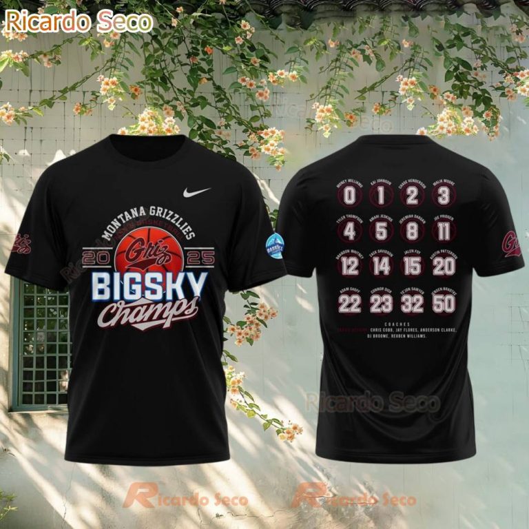 Montana Grizzlies 2025 Clinched Big Sky Champions T-shirt-b S7egZsI