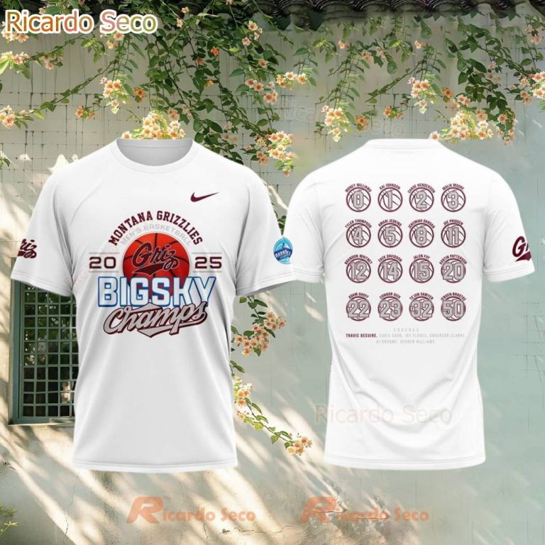 Montana Grizzlies 2025 Clinched Big Sky Champions T-shirt Snre5UA