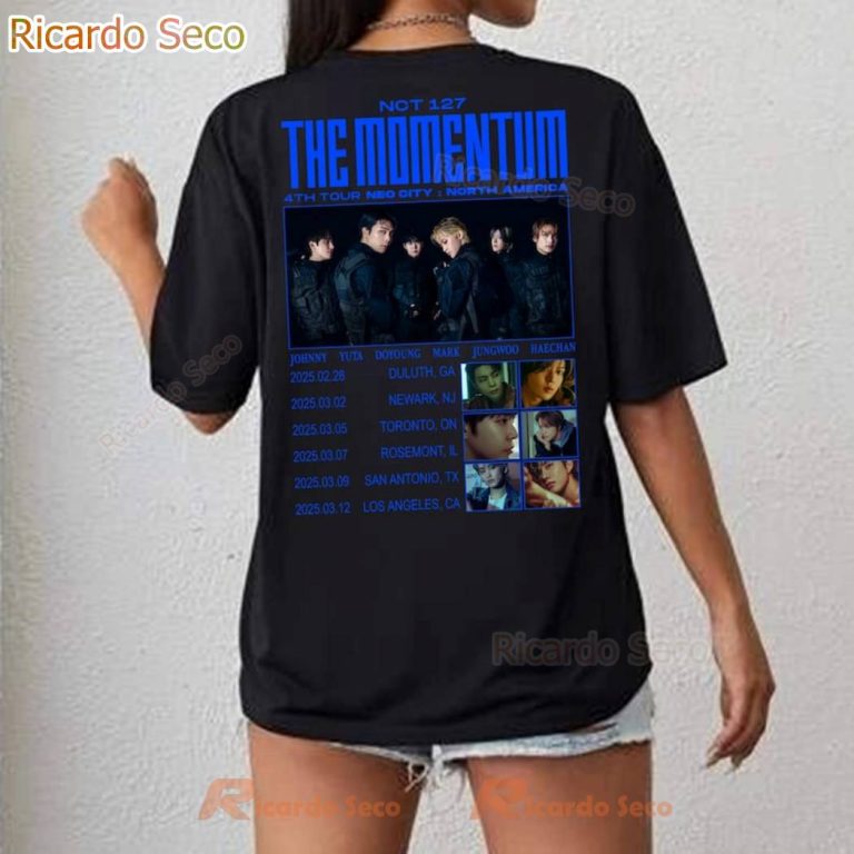 NCT 127 The Momentum Tour 2025 T-shirt-b XR0LENA