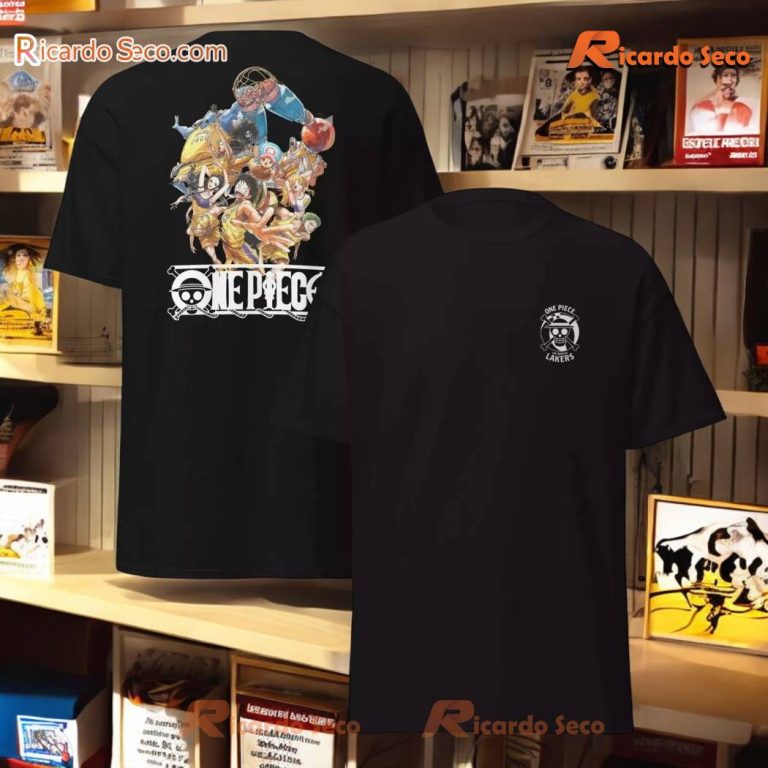 One Piece X Laker Collab Basketball Anime Shirt U78IFNr