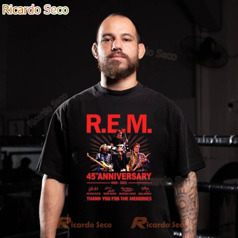 R.E.M 45th Anniversary 1980-2025 T-shirt qNiVCgt