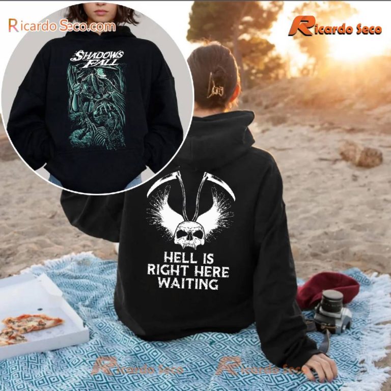 Shadows Fall Hell Is Right Here Waiting T-shirt-a uwo40yC