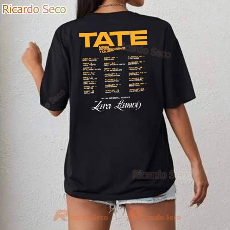 Tate McRae Miss Possessive World Tour 2025 Unisex T-shirt-a HolRNWy