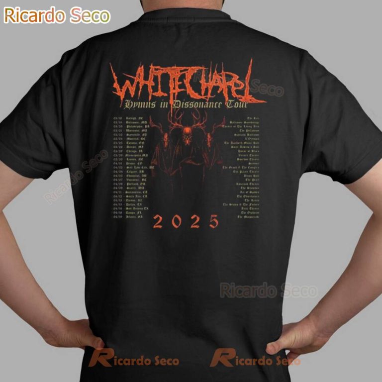 Whitechapel Band 2025 North American Tour T-shirt-b ULbjoC5