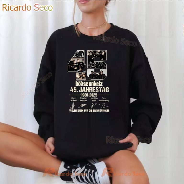 45 Jahre Böhse Onkelz 1980-2025 T Shirt-a akBXQ2u