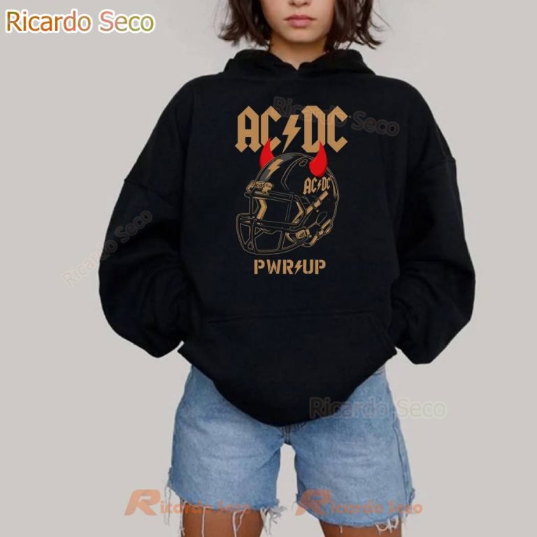 ACDC Are You Ready Football Helmet PWR UP US Tour Twenty Twenty Five T-Shirt-a dDmCxFn