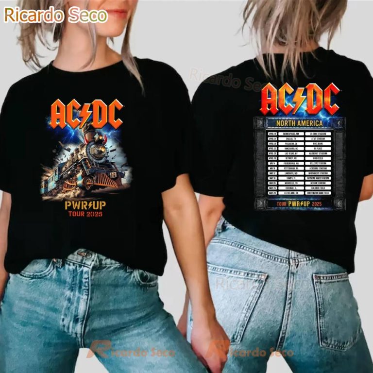 ACDC Rock N Roll Train PWR UP Tour 2025 T-Shirt nb4UyKf