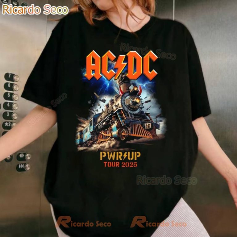 ACDC Rock N Roll Train PWR UP Tour 2025 T-Shirt-a WRxKwmL
