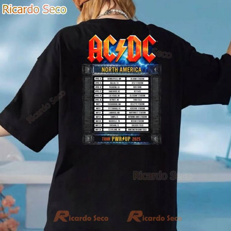 ACDC Rock N Roll Train PWR UP Tour 2025 T-Shirt-b h2RPoSB