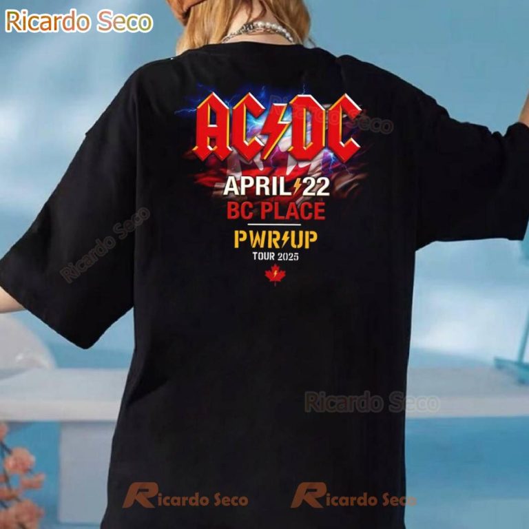 ACDC Vancouver Pwr Up Tour 2025 T-shirt-b 1BK0umq