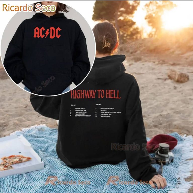 Acdc Highway To Hell Track List T-shirt 84aK1HE