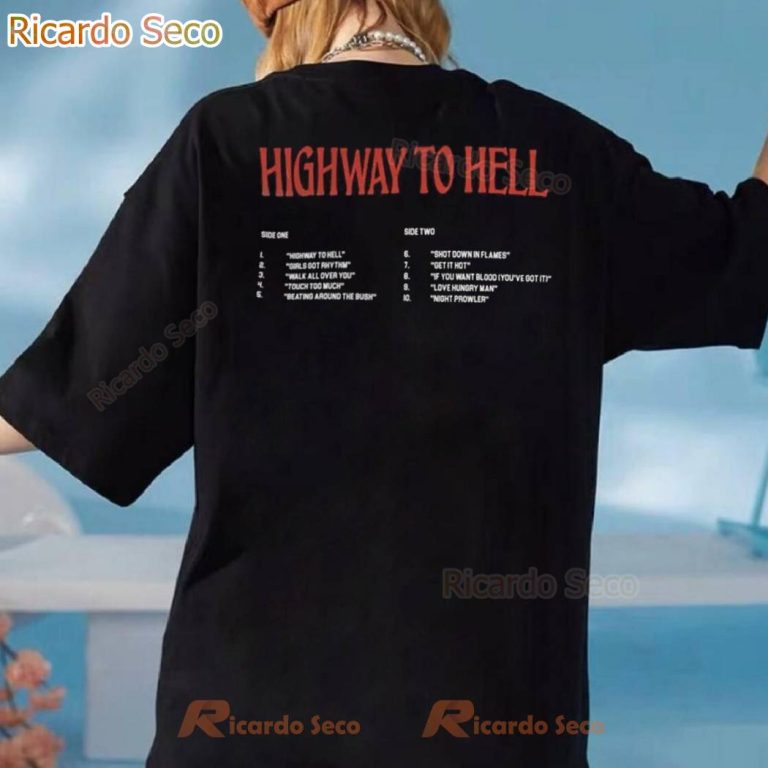 Acdc Highway To Hell Track List T-shirt-b 6sEAUOI
