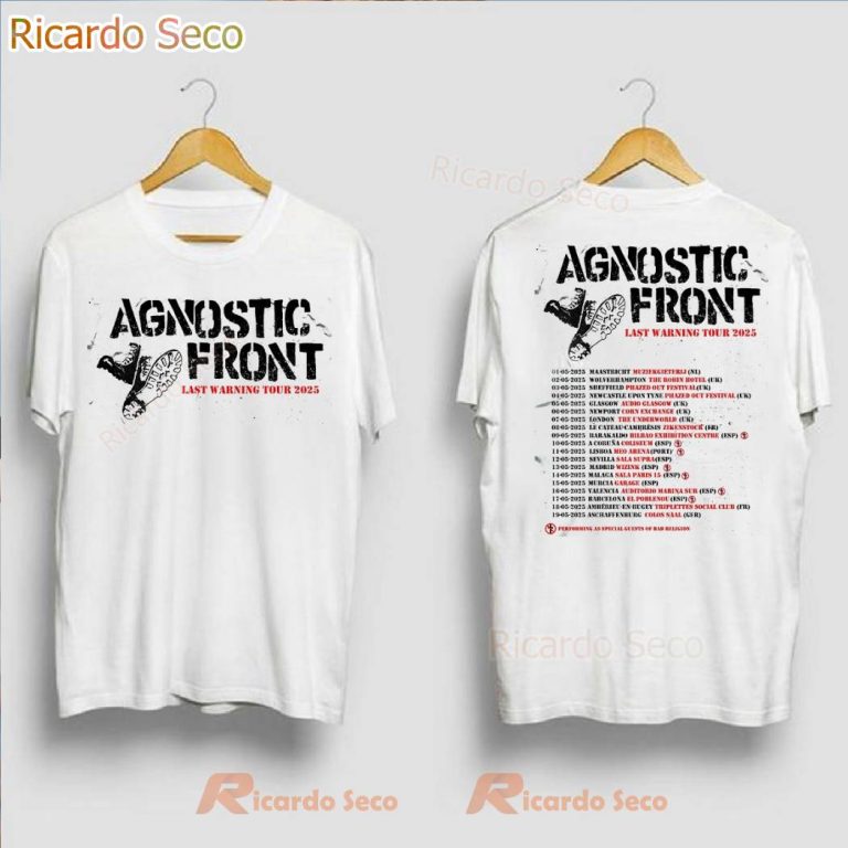 Agnostic Front Last Warning Tour 2025 T-shirt 64erUgv