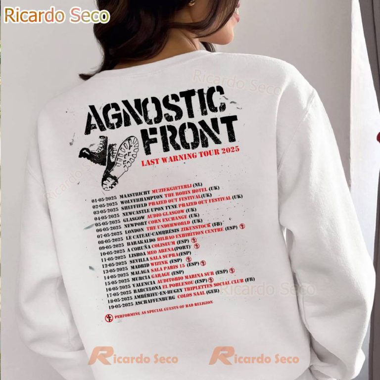 Agnostic Front Last Warning Tour 2025 T-shirt-b S6hCLgZ