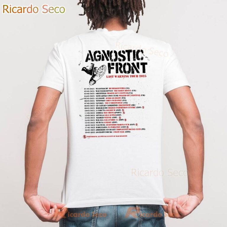 Agnostic Front Last Warning Tour 2025 T-shirt-c JWZ0pxB
