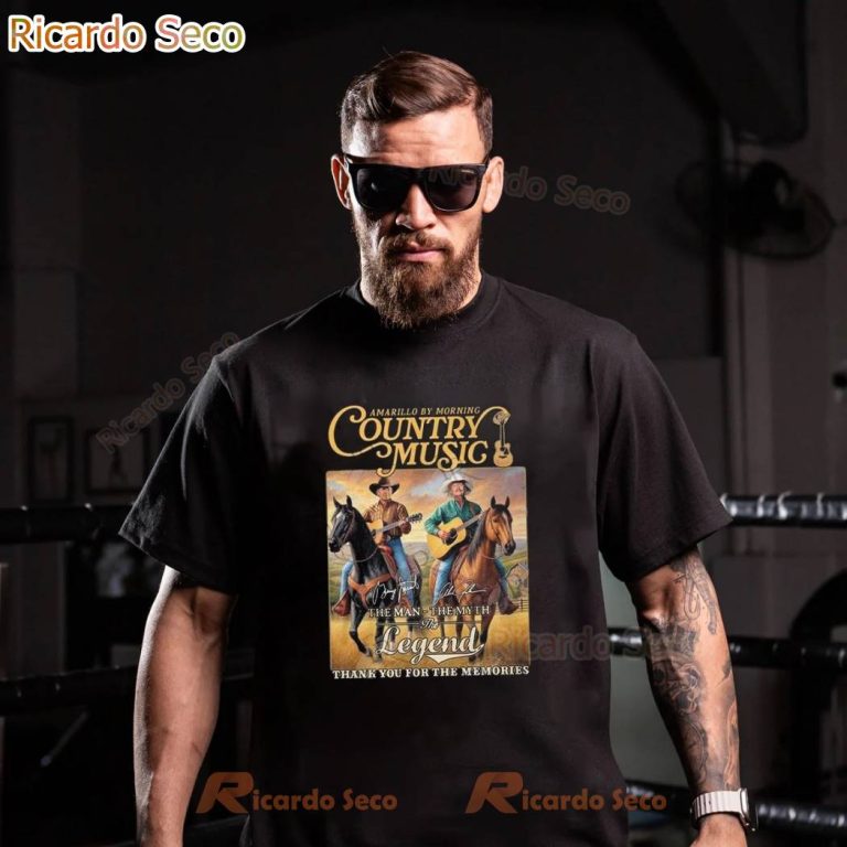 Amarillo By Morning Country Music The Man The Myth The Legend T-shirt-b dE0HXiw