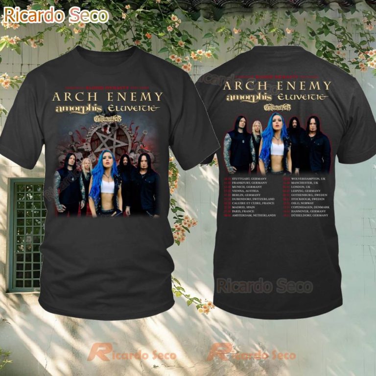Arch Enemy 2025 European Blood Dynasty Tour T-shirt 3IRTeUq