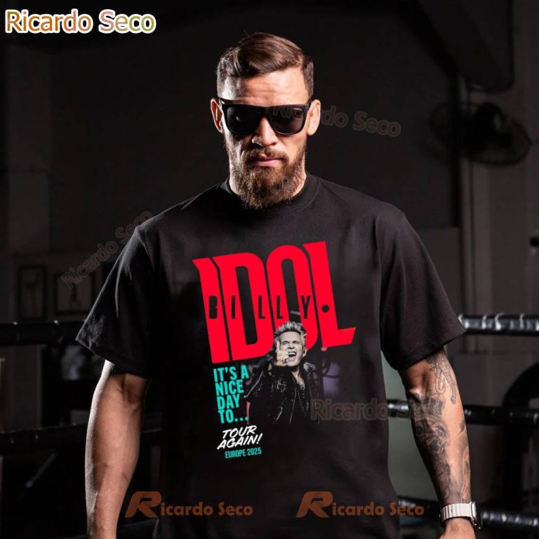 Billy Idol It's A Nice Day To... Tour Again Europe 2025 Tour T-shirt-a Fg7YVHG