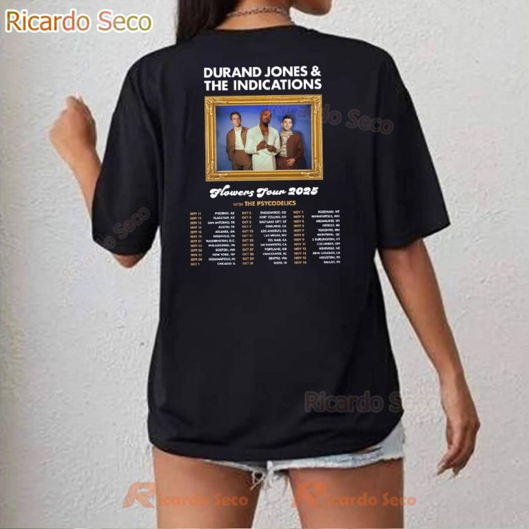 Durand Jones And The Indications Flowers Tour 2025 T-shirt-c N6QtbsI