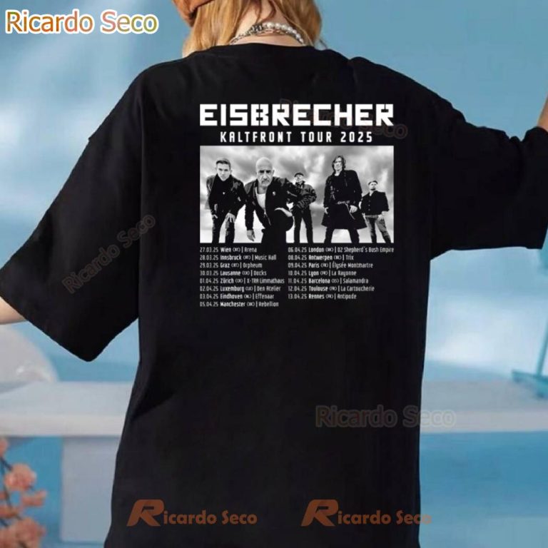 Eisbrecher Kaltfront Tour 2025 T-shirt-b Qo4w53S