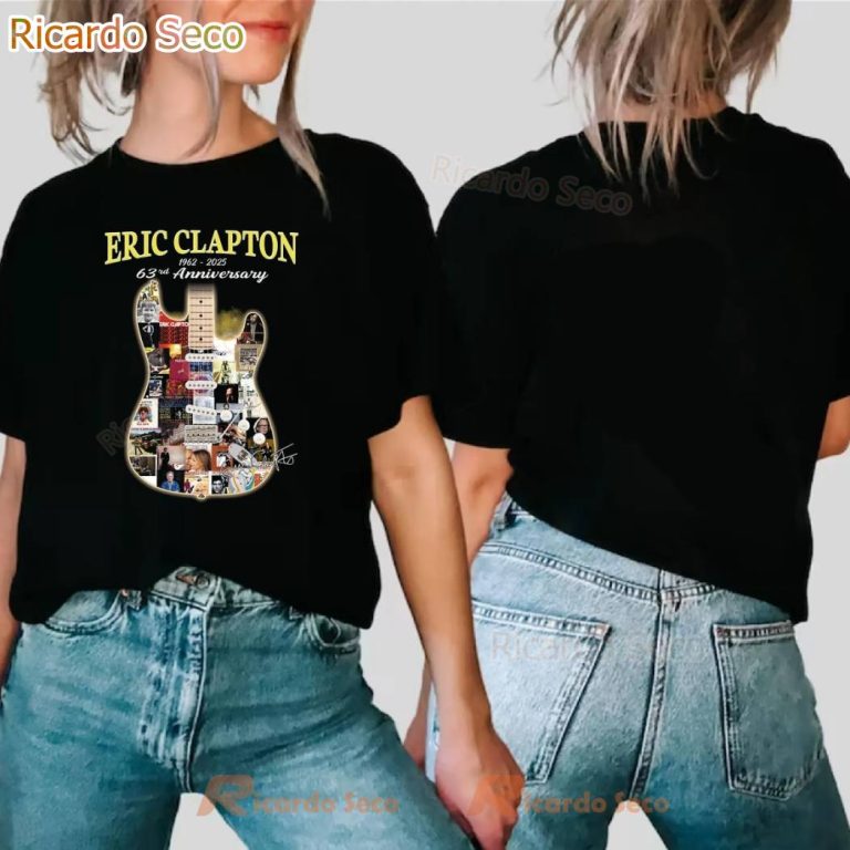 Eric Clapton 63th Anniversary 1962-2025 T-shirt fGZOAno