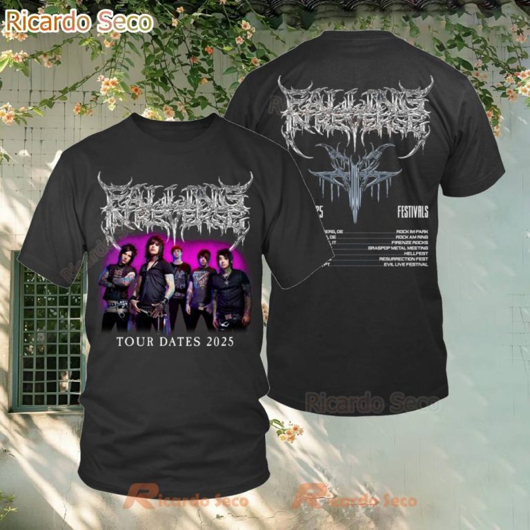 Falling In Reverse Europe Tour Dates 2025 T-shirt 0CBPwnA