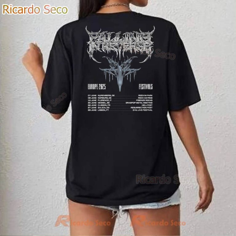 Falling In Reverse Europe Tour Dates 2025 T-shirt-b GKlLx3i