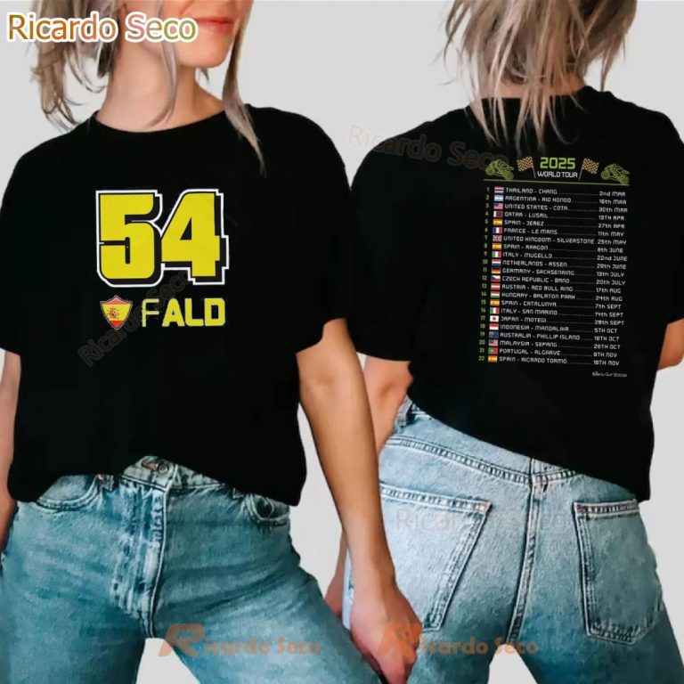 Fermin Aldeguer 2025 World Tour T-shirt jeX5ov0