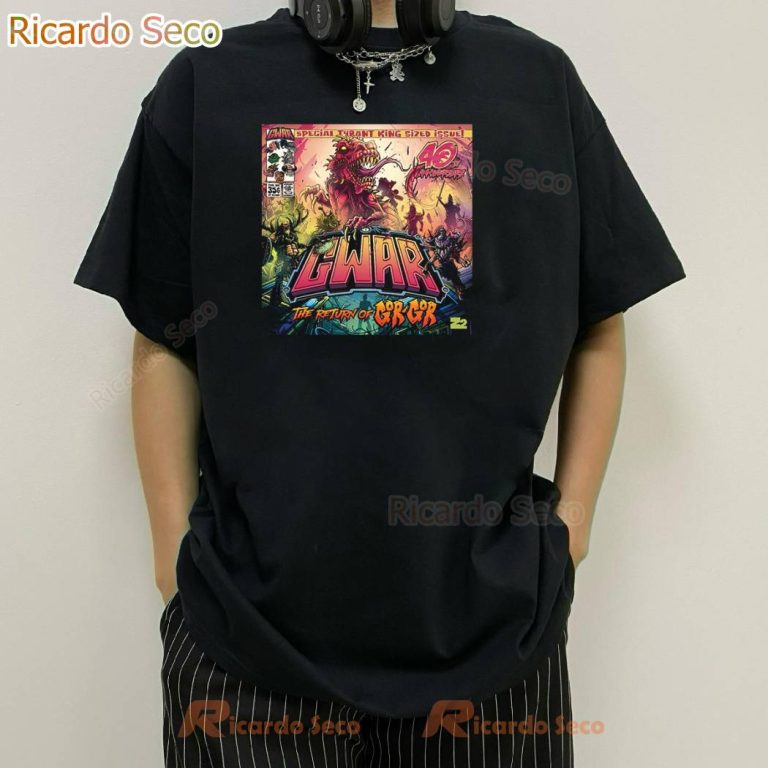 Gwar Mark 40th Anniversary The Return Of Gor Gor T-shirt-b TXkvgpK