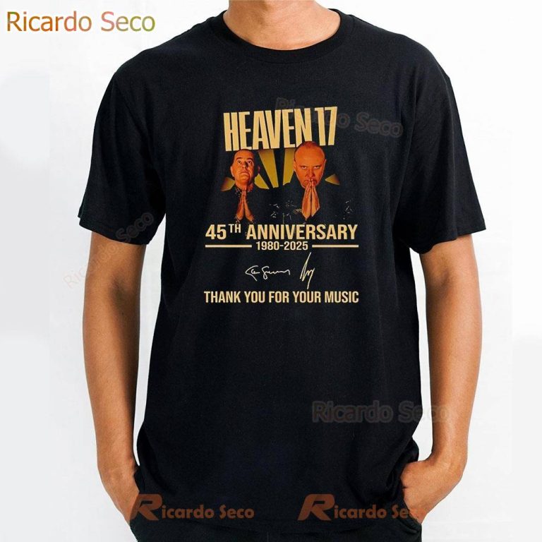 Heaven 17 45th Anniversary 1980-2025 T-shirt Ndzb9lI