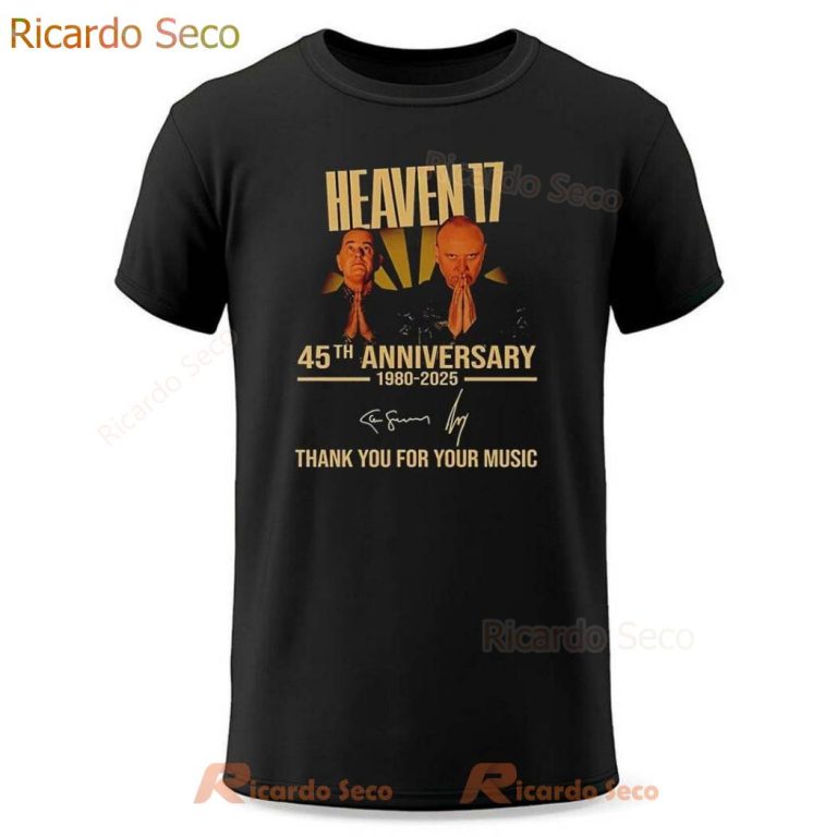 Heaven 17 45th Anniversary 1980-2025 T-shirt-a FUyRP7v