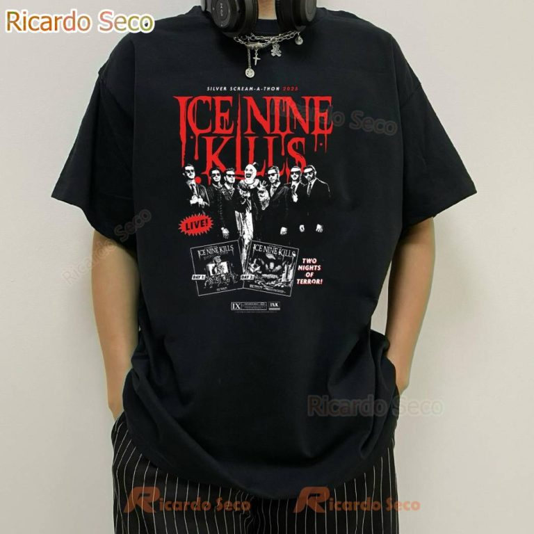 Ice Nine Kills Screamathon 2025 Tour T-Shirt YbnRs96
