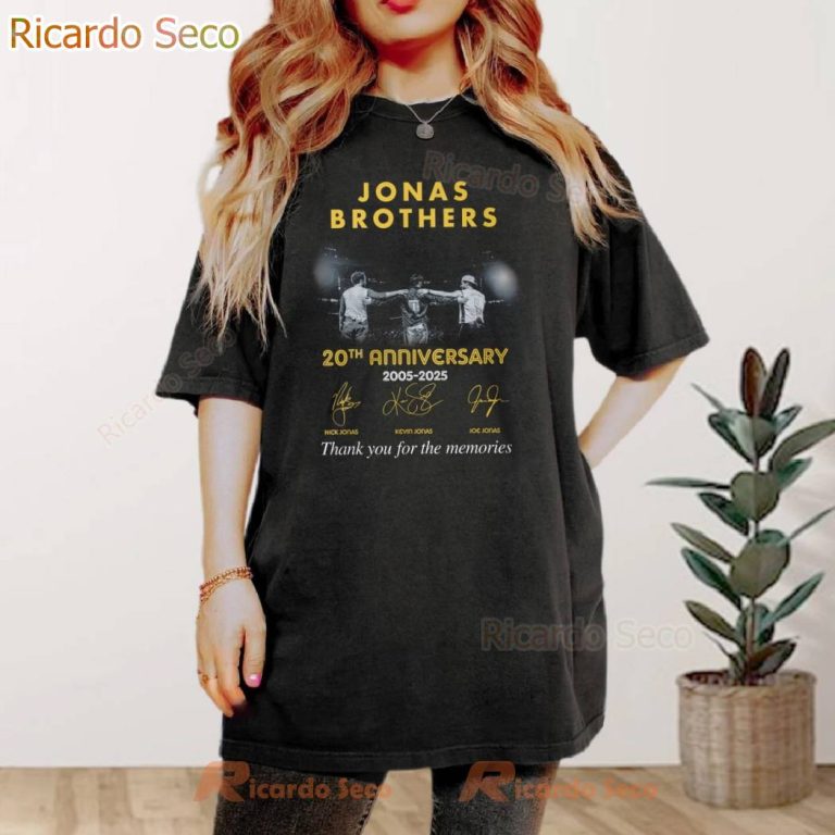 Jonas Brothers 20th Anniversary 2005-2025 T-shirt-a kL7Ojbt