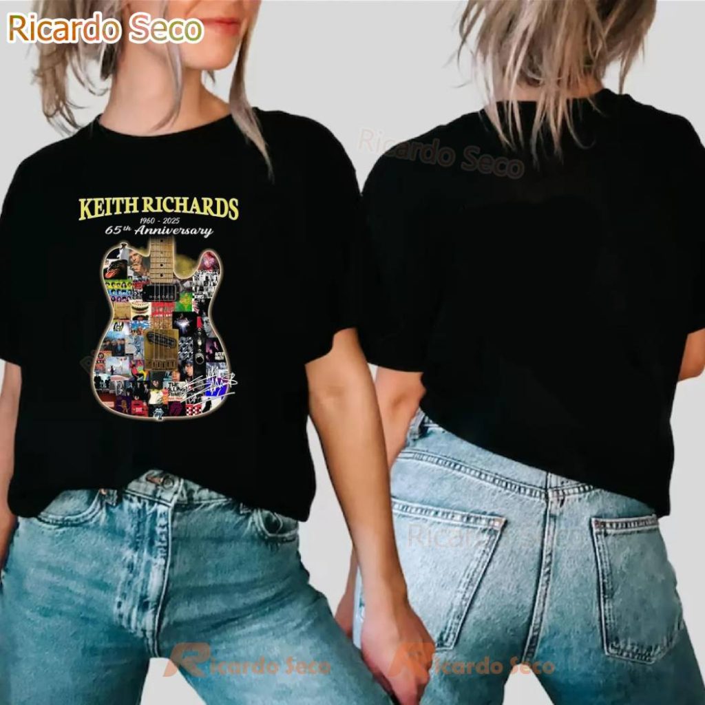 Keith Richards 65th Anniversary 1960-2025 T-shirt - Ricardo