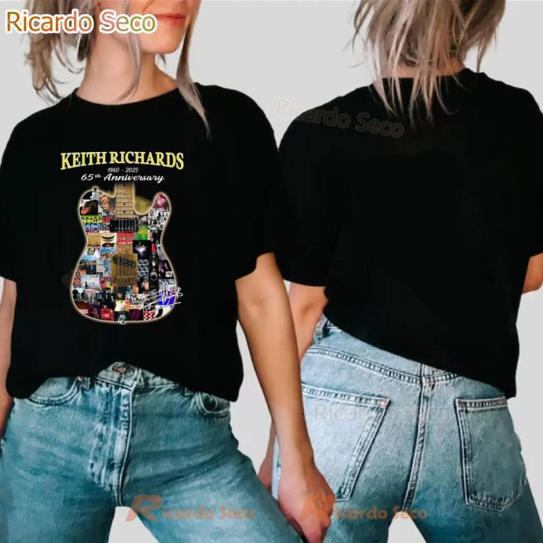 Keith Richards 65th Anniversary 1960-2025 T-shirt 431m2uy