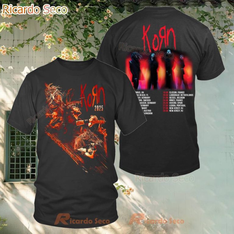 Korn World Tour 2025 Classic Men Shirt EqxQjGz