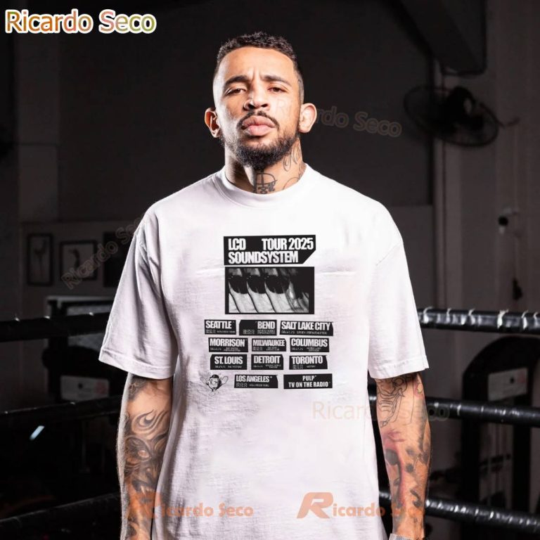 Lcd Soundsystem Tour 2025 T-shirt-a orVLbns