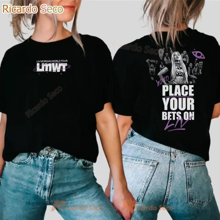 Liv Morgan World Tour Place Your Bets On T-shirt fqVl1Lb