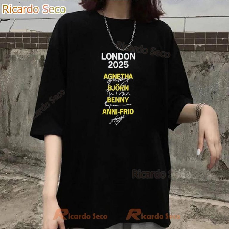 London 2025 Agnetha Bjorn Benny Anni Frid T-shirt-b ZoVBxNm