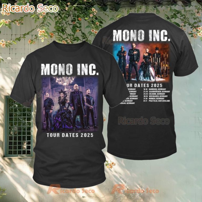 Mono Inc Tour Date 2025 T-shirt xLfTace