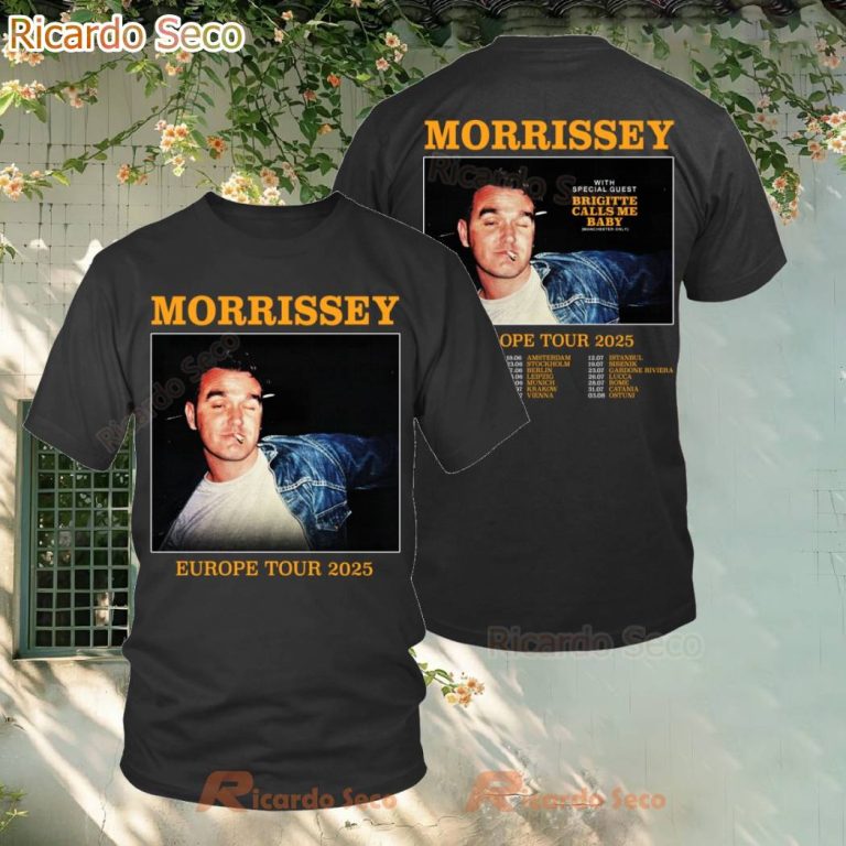 Morrissey Europe Tour 2025 T-shirt 7o6qSJG